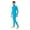 Sky Blue, variant on Adult Spandex Turtleneck Bodysuit Long Sleeve Invisible Zentai Suit for Dancewear & Halloween (Dark Green 180)