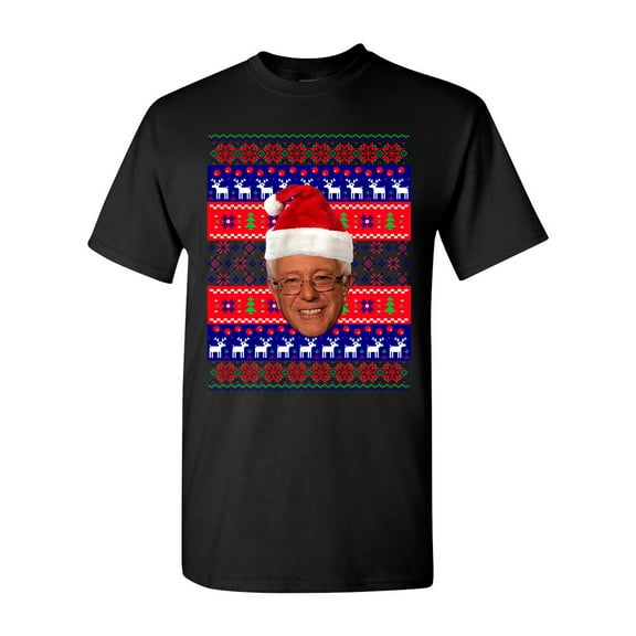 Bernie Sanders Bern Reindeer Ugly Christmas Funny DT Adult T-Shirt Tee