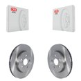 thumbnail image 1 of CMX Front Disc Brake Rotors Pair for Car Toyota Corolla Prius Prime Volvo V60 Cross Country K8-101775, 1 of 8