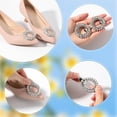 thumbnail image 6 of 1Box 2Pcs Rhinestone Wedding Shoe Clips Detachable Shoe Buckle Clip Oval Elegant Crystal Shoe Decoration Shoes Jewelry Decoration for Flats Heels Hats Dresses Clutches, 6 of 8