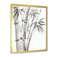 thumbnail image 2 of Designart 'Palm Bamboo Detail On White III' Traditional Framed Art Print, 2 of 4