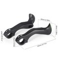 thumbnail image 2 of Extremos de barra de bicicleta Extremos de manillar de bicicleta de montaña Negro portátil para bicicleta MTB de 222 mm, 2 of 9