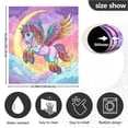 thumbnail image 6 of Dishwasher Magnetic Refrigerator Magnet Cover Sticker Home Decorative 23"x26" Adorable Rainbow Horse, 6 of 6