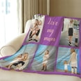 thumbnail image 4 of Personalised Blanket,Custom Blanket,Personalised Photo Blanket,Customised Photo Blanket Personalised for Adults,Personalised Picture Fleece Blanket,Personalised Gifts for Mum,Dad, 4 of 6