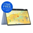 thumbnail image 1 of Laptop Chromebook HP x360 FHD Táctil de 14 Pulgadas con Procesador Intel N100, 4 GB de RAM, 64 GB de Memoria eMMC, Color Azul Cielo, 1 of 14