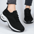 thumbnail image 3 of Women's Walking Shoes Sock Sneakers - Mesh Air Cushion Lady Girls Modern Jazz Dance Easy Shoes Platform Loafers, 3 of 9