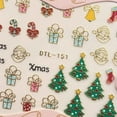 thumbnail image 3 of ziyahi Nails Art Sticker Merry Christmas 3D Golden Elements Nail Wrap Sticker Tips DIY Manicura Stickers Tool, 3 of 5