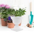 thumbnail image 4 of ELAYARD White Plastic Roman Pedestal Urn Planter Decorative Flowerpot for Wedding Centerpiece, 4 of 8