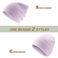thumbnail image 7 of Unisex Ribbed Knit Beanie Stretch Warm Winter Hat for Cold Weather Activities, 7 of 7