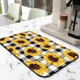 thumbnail image 2 of 2 Pack Washable Rubber Sunflower Cute Floral Dish Drying Mats for Kitchen Counter Home Large Coffee Bar Pad Accessories and Decor for Utensils Stemware (2pcs 18''x24''+19.5''x12''), 2 of 6
