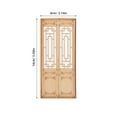 thumbnail image 2 of OULII 3pcs Light Brown Dollhouse Renovation Parts Wooden Miniature Parts Model Making, 2 of 6