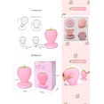 thumbnail image 4 of Luz nocturna de fresa, lindas luces de fresa de silicona, decoración de habitación Kawaii, lámpara de noche recargable por USB, iluminación táctil de 3 engranajes, regalos de fresa para bebé, 4 of 5