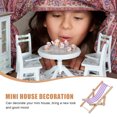 thumbnail image 4 of Chaise de Plage pour Maison de Poupée Modèle Miniature Pliable Chaise de Plage Mini Chaise Longue, 4 of 6