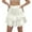 White, variant on EDFBUYKRS Female Skirts Long Maxi Skirt Set Women Casual Boho Ruffle Tiered Skorts High Waist Mini Skirts