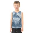 thumbnail image 2 of Blue Foreset Snowy Mountain Vest Undershirt Tank Top Sleeveless Quick Dry 4T, 2 of 7