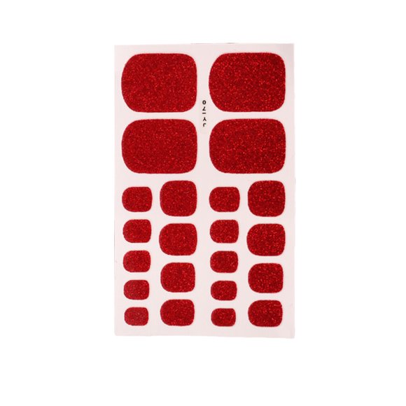 1 Set Color Street Nail Nail Strips Strips Toe Nails Files Glittery Self-Adhesive Waterproof Universal Salon Supplies DIY Manicure Kit 70