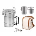 thumbnail image 2 of Cookware pan suit,Pot With Removable With Removable Handle 304 Stainless Steel Stainless Steel Pot Buzhi Pot Portable Qisuo Cookware Pot Cookware Pan Suit Mewmewcat Huiop Pot Set Portable, 2 of 7