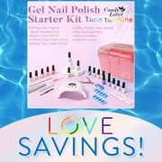 Candy Lover Gel Nail Polish Kit with UV Lamp, 72W Nail Dryer, 15 Colors Colorful Rainbow Quick Dry Long-lasting Gel Nail Polish Set, Nail Polish Kit for Girl Lady Womens Manicure DIY Nail Gift