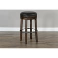 thumbnail image 4 of Pemberly Row 30" Wood Backless Swivel Barstool in Tobacco Leaf - Set of 3, 4 of 10