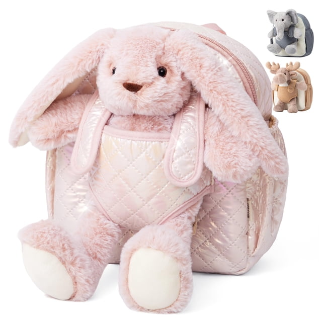 Mochila para niños pequeños Moonkie Hug & Go Conejito de peluche 25 cm