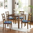 thumbnail image 6 of Mermaid Scales Pattern Seat Covers for Dining Room Chairs Set Of 4,Stretch Printed Washable Chair Seat Cover with Elastic Ties and Button,Removable Waterproof Couch Cushion Covers, 6 of 6