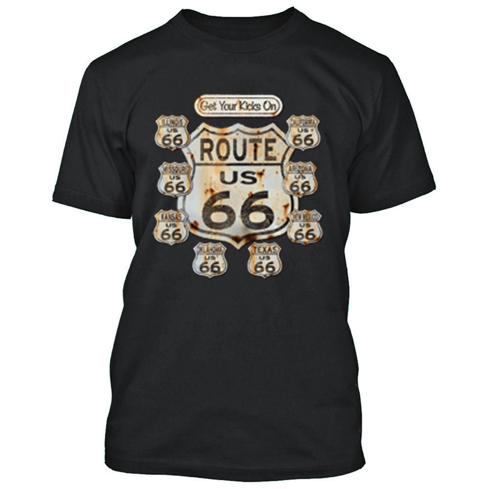 OXI Route 66 MAN TSHIRT Route Us 66 Man Tee Shirt Get Your Kick On