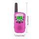 thumbnail image 4 of Walkie talkie de 22 canales, radio bidireccional para niños de mano con pantalla LCD US 462.550-467.7125MHz, Rose Red 1 Pieza Inevent EL001085-03, 4 of 7