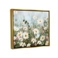 thumbnail image 4 of Stupell Industries Daisy Field Painting Botanical & Floral Painting Gold Floater Framed Art Print Wall Art, 31 x 25, 4 of 9