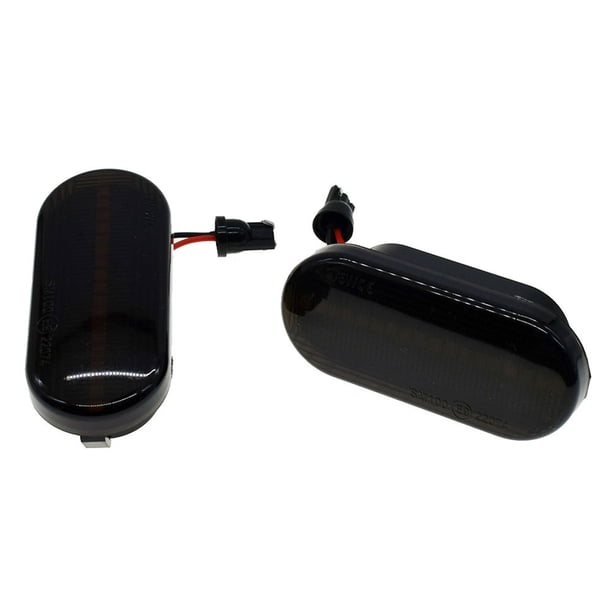 2 luces LED de señal de giro de marcador lateral para SEAT Ibiza 6L 2002-2008 (negro)
