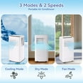 thumbnail image 6 of 10000 BTU Portable Air Conditioner, 3-In-1 Standing AC Unit With Remote Control and Window Kit, Quiet Room Air Conditioner With Dehumidifier, Cools Up to 560 Sq. Ft. for Home Office Dorms, 6 of 9