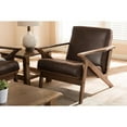 thumbnail image 4 of Baxton Studio Leather Lounge Chair, 4 of 10