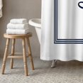 thumbnail image 3 of Creative Products Navy Blue and White Letter L Monogrammed 71x74 Shower Curtain, 3 of 7