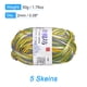 thumbnail image 2 of Uxcell paquete de 5 ovillos de 50g de hilo de mezcla de algodón para ganchillo, Verde Amarillo, 2 of 7