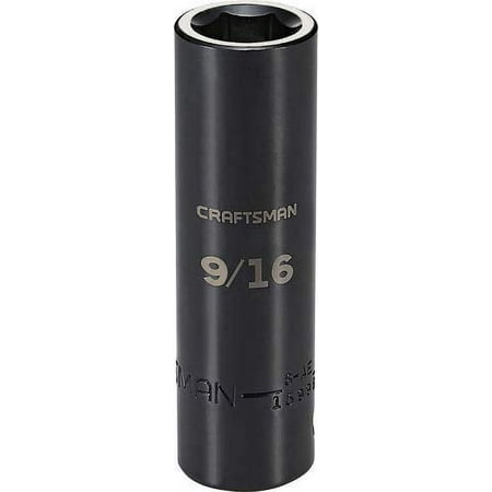 UPC: 0885911589314 | CRAFTSMAN Deep Impact Socket  SAE  1/2-Inch Drive  9/16-Inch (CMMT15998)