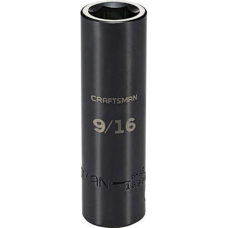 Craftsman Sockets, 1/2" Drive 9/16" SAE Deep Impac CMMT15998