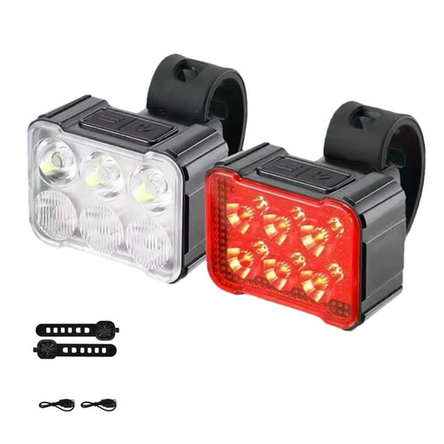 ZheElen 2pcs/set High-performance Bike Taillight With Usb Fast Charging Practical 6 light set