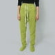 thumbnail image 2 of Pantalones informales con forro polar para mujer: cintura elástica, color liso, comodidad invernal para casa y salir, 2 of 8