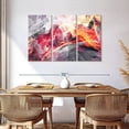 thumbnail image 3 of Elephant Stock Abstract The Fire Within Wall Art - Horizontal Multi Panel Canvas - Living Room Wall Decor - Abstract Multi Panel - Gray And Orange Decor - 57" x 36", 3 of 8