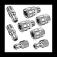 thumbnail image 1 of 8 Piezas NPT 3/8 Pulgadas de Acero Inoxidable Macho Hembra Kit de Conector RáPido Adaptadores de Lavadora a PresióN (Rosca Interna y Externa), 1 of 5