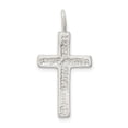 thumbnail image 4 of Auriga Fine Jewelry 925 Sterling Silver Diamond- Cut Cross Pendant for Women (L- 30mm, W- 15mm), 4 of 6