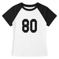 thumbnail image 3 of EYNMVR Women Short Sleeve Jersey Crop Tops Y2k Number Graphic Baby Tees Summer Teen Girls Crewneck Slim Fit T-Shirts, 3 of 3