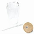 thumbnail image 3 of Glass Cup (16Oz) Jar Mug Tumbler Gift Bamboo Lid With Glass Straw, 3 of 3