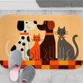 thumbnail image 4 of 1pc Dogs and Cats Absorbent Non-Slip Bathroom Thickened Flannel Rug Decor,Soft,Quick Drying,Suitable For Indoor/outdoor Use,Bathrooms,Bedrooms,Kitchens,Terrace,Laundry Rooms,16"x24", 4 of 9