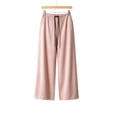 thumbnail image 5 of GERsome Womens Wide Leg Pants Soft Stretchy Drawstring Lounge Trousers with Pockets for Athletic Work Travel Pink Size XL, 5 of 7