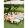 thumbnail image 3 of Outdoor Tablecloth with Umbrella Hole and Zipper, Orange Pumpkins Fall Rectangle Table Cloth 60x120 Inch Waterproof Tablecloth, Rustic Thanksgiving Maple Leaf Picnic Table Cover for Patio Camping, 3 of 7
