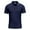 Navy, variant on MIXUE Polo Shirts For Men Summer Solid Color Lapel Button Down Short Sleeve Slim T-shirts Sportwear,Blue,XXL