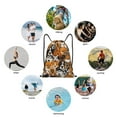 thumbnail image 6 of Balery Dogs Different Breeds Pattern Drawstring Backpack Bag Sport Gym Sackpack Cinch Bags Pattern Drawstring Backpack Bag Sport Gym Sackpack Cinch Bags -Small, 6 of 6