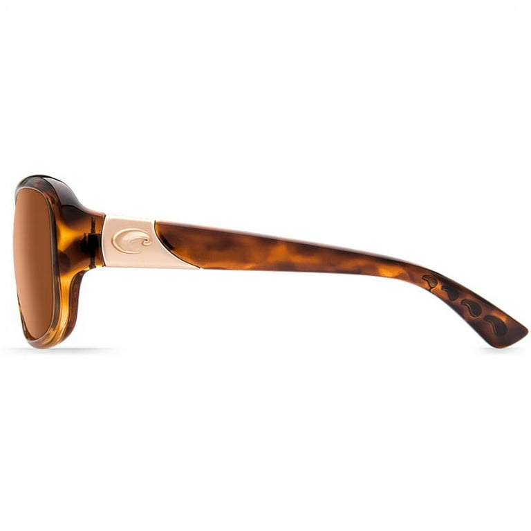 Costa Del Mar Gannet Copper 580G Polarized Oval Ladies Sunglasses GNT 120 OCGLP Walmart