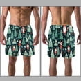 thumbnail image 3 of luoweisi Men's Beach Shorts Quick Dry Swim Trunks with Mesh Lining Merry Chrismas XL, 3 of 5