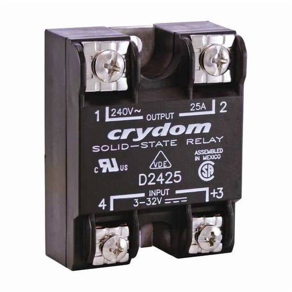 Crydom Solid State Relay, 1 Phase, Screw Clamp, Panel, SCR D2475